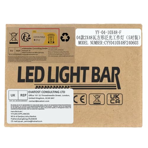 RIGIDON 2 Pcs Square Led Work Light, 4 inch 48W Spot Beam, 12V 24V Driving Lights Lamp for Car Off road Boat Truck 4x4 SUV ATV Tractors Excavator, 6000K White, Fog Lamp