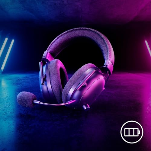 Razer BlackShark V2 Pro (2023) for PC - Premium Wireless E-Sports Headset (HyperClear Super Wideband Mic, TriForce Titanium 50 mm Driver, Bluetooth, Up to 70hrs Battery) White