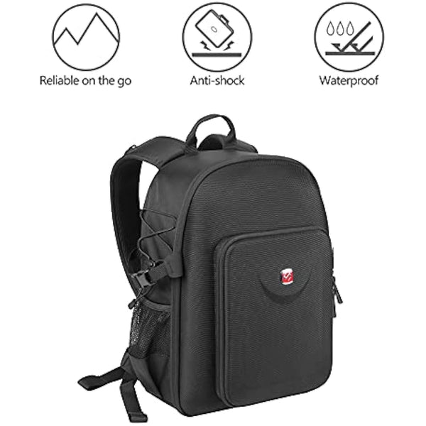 Smatree Professional Hard Backpack for DJI FPV Combo, Ready to Fly Waterproof Backpack Bag for DJI FPV Racing Drone, Goggles V2, Remote Controller 2, Motion Controller and Other Accessories