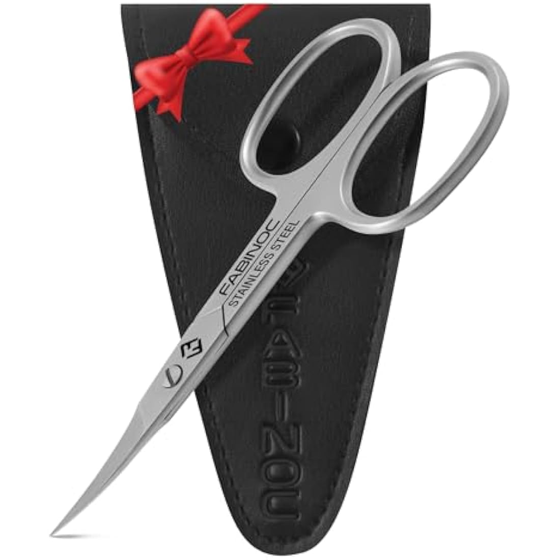 FABINOC® Curved Cuticle Scissors | German Quality Stainless Steel Multi-Purpose Sharp Manicure Scissors for Men & Women