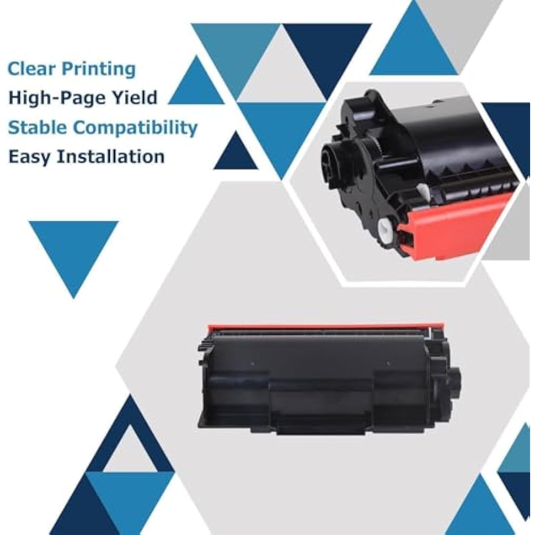 inkalfa TN3480 Compatible for Brother TN-3480 Toner Cartridge HL-L5100DN HL-L5200DW MFC-L5750DW MFC-L5700DW HL-L6400DW HL L5100DN L5200DW MFC L5750DW HL-L5000D TN 3480 3430 TN3430 TN-3430 Black 2