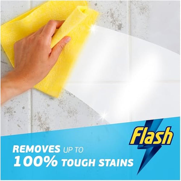 Flash Bathroom Cleaner Spray, 8 Litres (800 ml x 10), Bathroom Cleaning, Limescale Remover & Long Lasting Shine With Febreze Freshness, Bath Cleaner