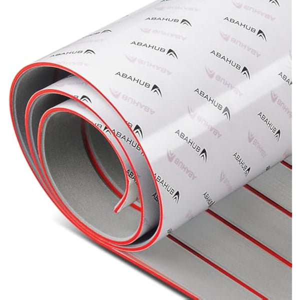 Abahub EVA Foam Boat Decking 96''x45.6''/36''/28.8''/24''/16.8'', 48''x16.8'' Self-Adhesive Faux Teak Marine Flooring Sheet Traction Pad for Boats Surfboard Swim Platform RV Floor