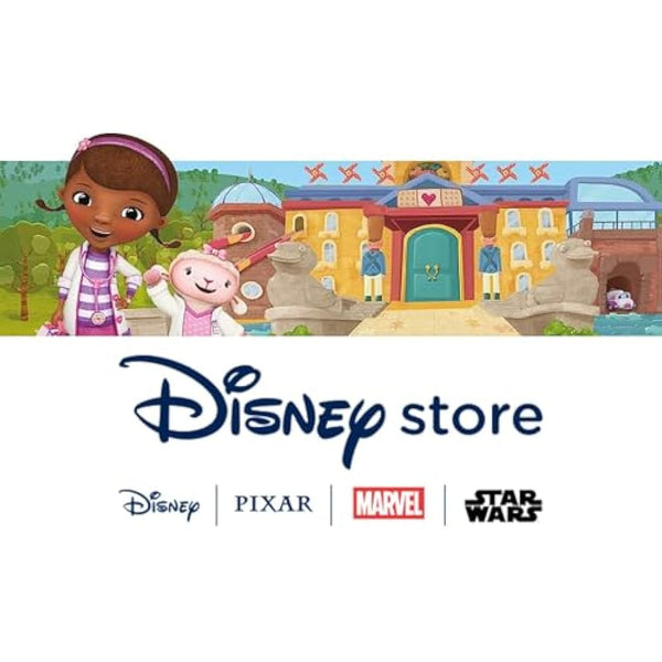 Disney Store Official Bath Toy Set for Kids, Doc McStuffins, 5 Pc., Playset Includes Bucket with Straining Lid and Five Figures, Suitable for Ages 6 Months+