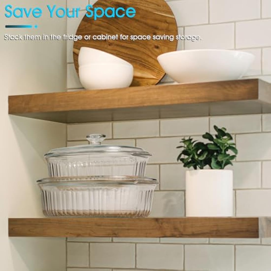 NUTRIUPS 3L Oval Glass Casserole Dish with Lid, Borosilicate Glass, Large Oval Casserole Dish for Oven, Oven Proof Dishes with Lids(31×21.5×13cm）