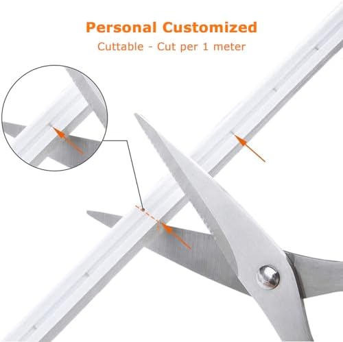 SUCIKORIO Neon Led Strip Light 5m / 16.4ft, Flexible LED Strip Lights 4000K Cuttable Waterproof IP65 Neon Rope Light 220-240V DIY LEDs Lights with UK Plug Power Supply for Bedroom, Indoor&Outdoor