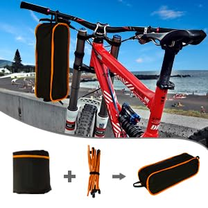 SOPPY Folding Camping Chair Ultra Lightweight, Portable Backpacking Chair, Heavy Duty 135kg Capacity, Outdoor Chairs with Carry Bag for Camping, Garden, Fishing, Beach,BBQs - Orange