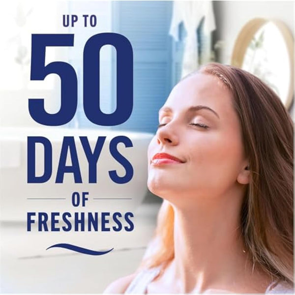 Febreze Bathroom Air Freshener, Odour Fighter, Cotton Fresh, 8 Items, Bathrooms Freshener & Odour Eliminator