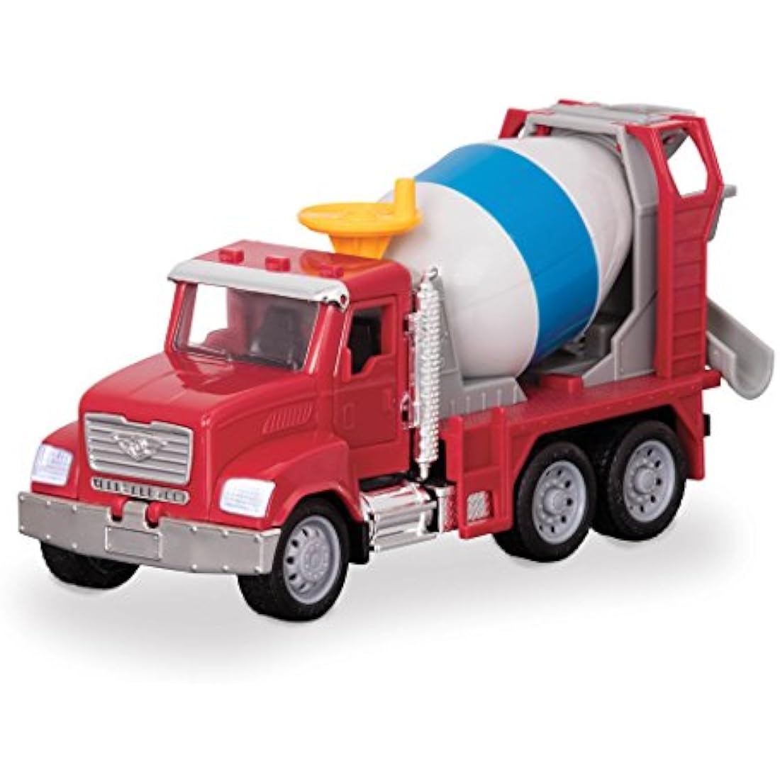 DRIVEN - Micro Cement Truck - Toy Truck with Cement Mixer and Crank - Trucks, Work Vehicles, and Construction Toys for Kids Aged 3+, Nylon/a, (Pack of 1)