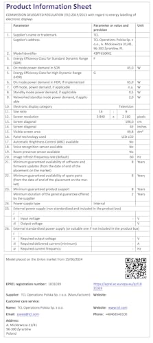 TCL 32SF540K 32-inch FHD Smart Television - HDR & HLG-Dolby Audio-DTS Virtual X/DTS-HD-Metal Bezel-less-Dual-band Wifi 5-with Fire OS 7 system