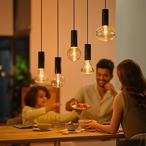 Philips Hue Ellipse White and Colour Ambiance LED Smart Light Bulb [E27 Edison Screw] for Indoor Home Lighting. Bedroom, Livingroom and Dining.