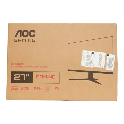 AOC Gaming 25G3ZM/BK - 24.5" 240Hz FHD Monitor, 0.5ms MPRT, FreeSync Premium (1920x1080, HDMI 2.0 x 2, DisplayPort 1.2 x 1, Headphone out (3.5mm)) black/red