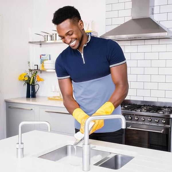 Marigold Wash and Wipe Kitchen Cloth, 12 Packs of 2 Cloths, White