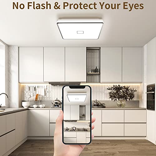 Airand Bathroom Lamp 24W LED Ceiling Light Bathroom LED Ceiling Lamp IP44 Waterproof 32.5CM,Ceiling Lamp for Living Room Bedroom Children's Room