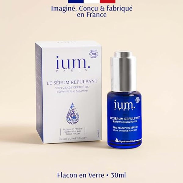 IUM Paris - Vitamin C Serum for Face - Face Serum enriched with Natural Potassium and Sodium - Anti Aging Serum for Face Improves the appearance of the skin, 30 ml, Organic & Vegan