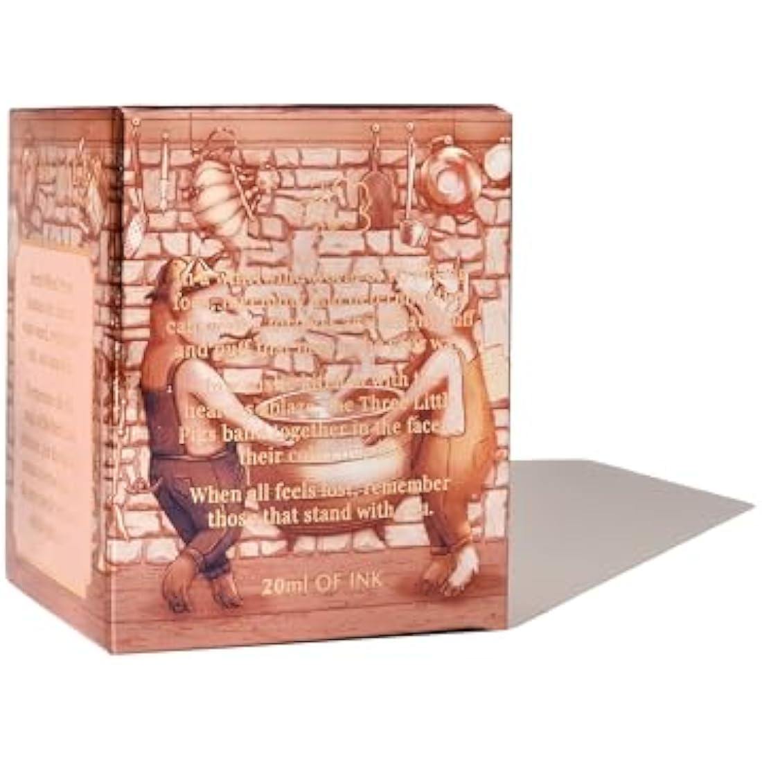 Ferris Wheel Press Fountain Pen Ink, FerriTales Collection, Light Copper with Duochrome Green/Pink Shimmer, 85ml