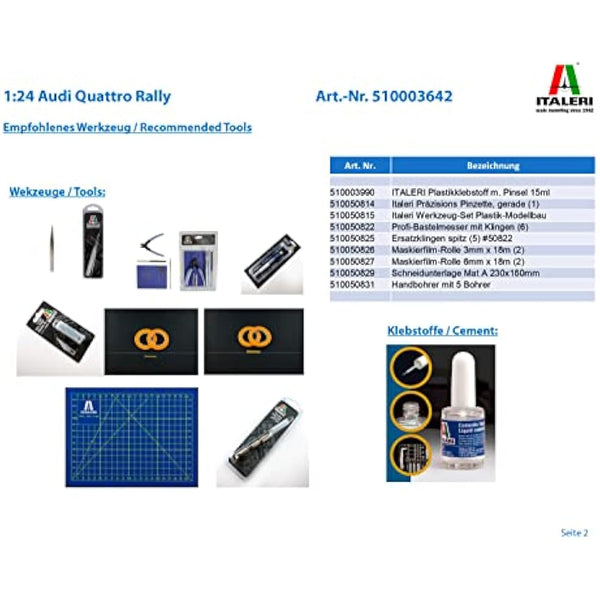 Italeri 1:24 - Audi Quattro Rally