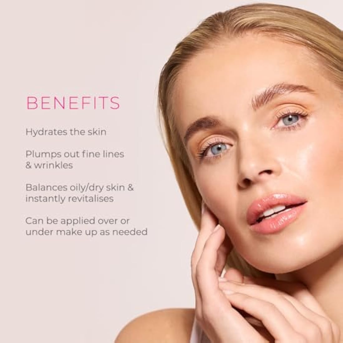 Ella & Jo 'Orange Blossom' 3 in1 Hyaluronic Skin Mist - Instant Hydration & Dewy Glow with Chamomile, Cucumber, Witchhazel, Aloe Vera & Green Tea Extract - Vegan, Cruelty-Free, Travel-Friendly 100ml