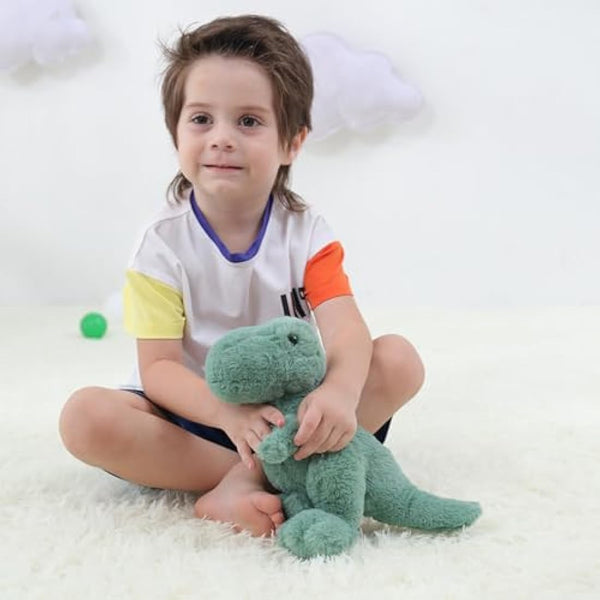 Apricot Lamb Soft Toys Plush Dinosaur Stuffed Animal Soft Cuddly Perfect for Girls Boys (Green Dinosaur, 10 Inches)