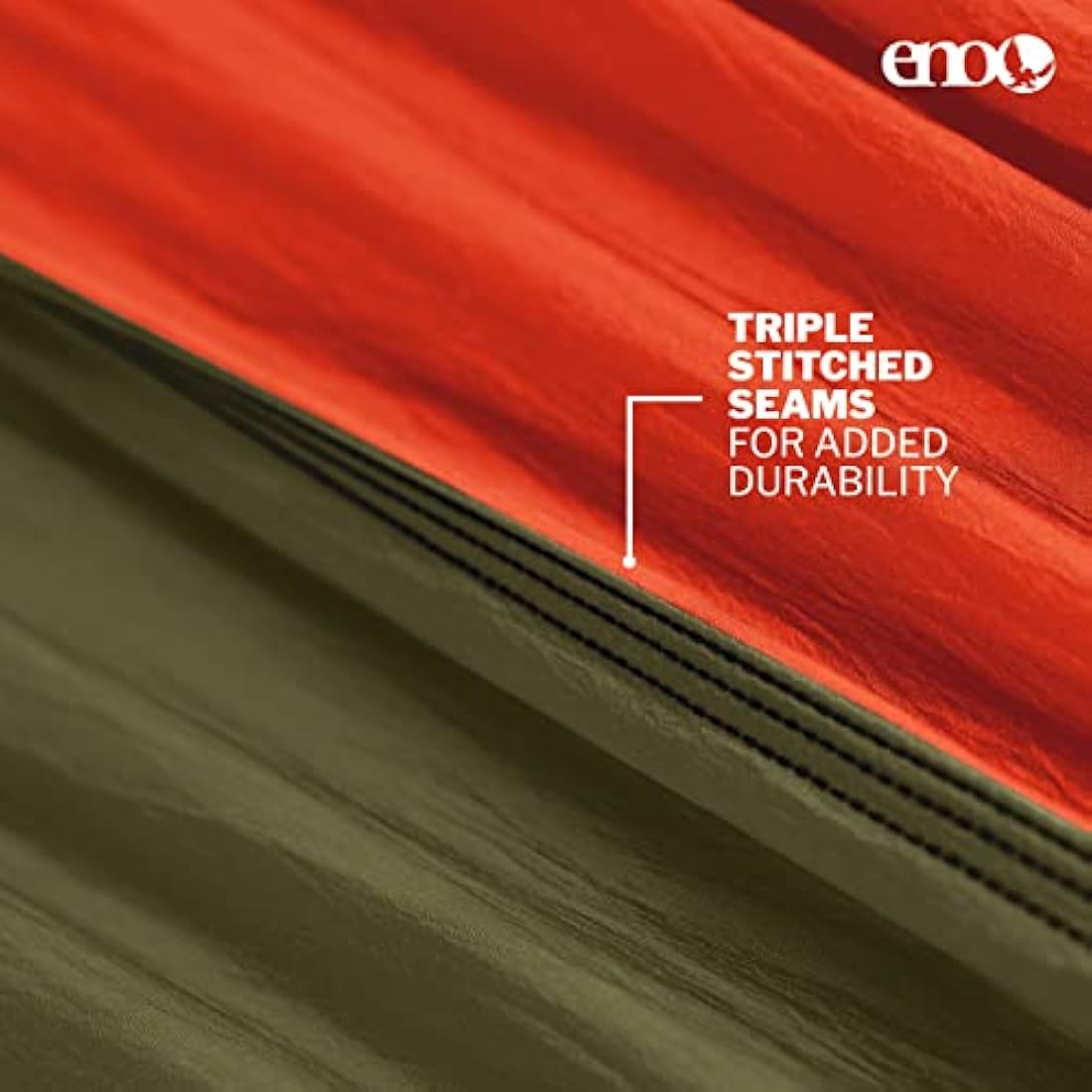 ENO, Eagles Nest Outfitters SingleNest Lightweight Camping Hammock, Orange/Olive