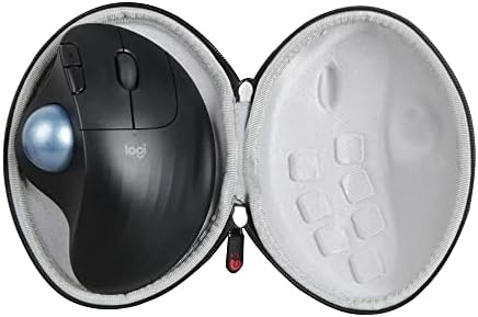 Hermitshell Hard Travel Case for Logitech Ergo M575 Wireless Trackball Mouse, Black, Casual