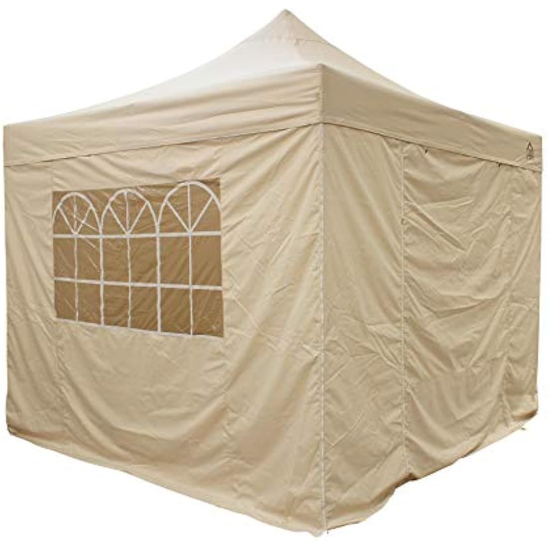 All Seasons Gazebos 2.5x2.5m Heavy Duty Fully Waterproof Pop up Gazebos and 4 Side Walls - Beige