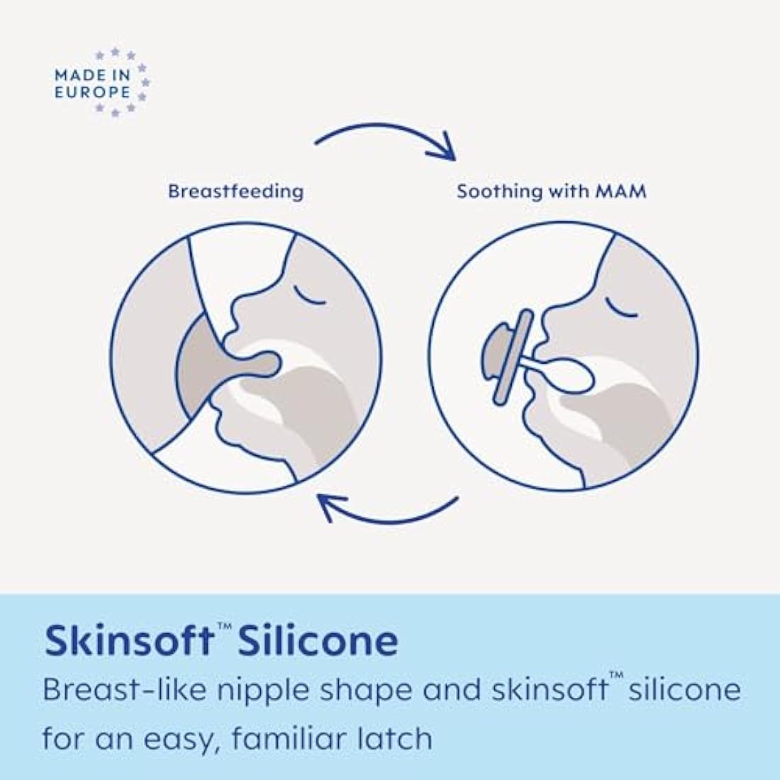 MAM Night Glow in the Dark Silicone Pacifier, Pink,0-6 Months, 2-Count