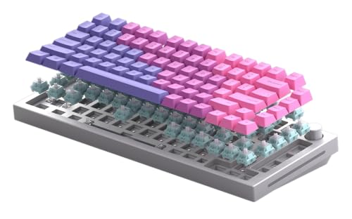 Glorious Gaming GMMK PRO 75% Barebones (Frame Only) - Modular Mechanical Gaming Keyboard, TKL Size (75%), 1.5kg Frame, RGB, Customisable, 5-Pin Switch Support, International/ISO Layout - Black Slate