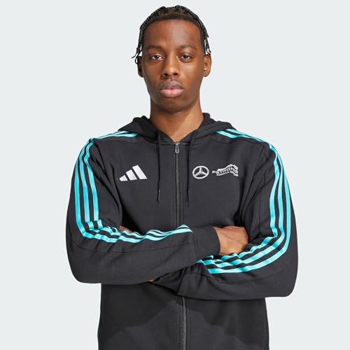 adidas Men's Mercedes - Amg Petronas Formula One Team Dna Full Zip Hood Men HOODED TRACK TOP (pack of 1)