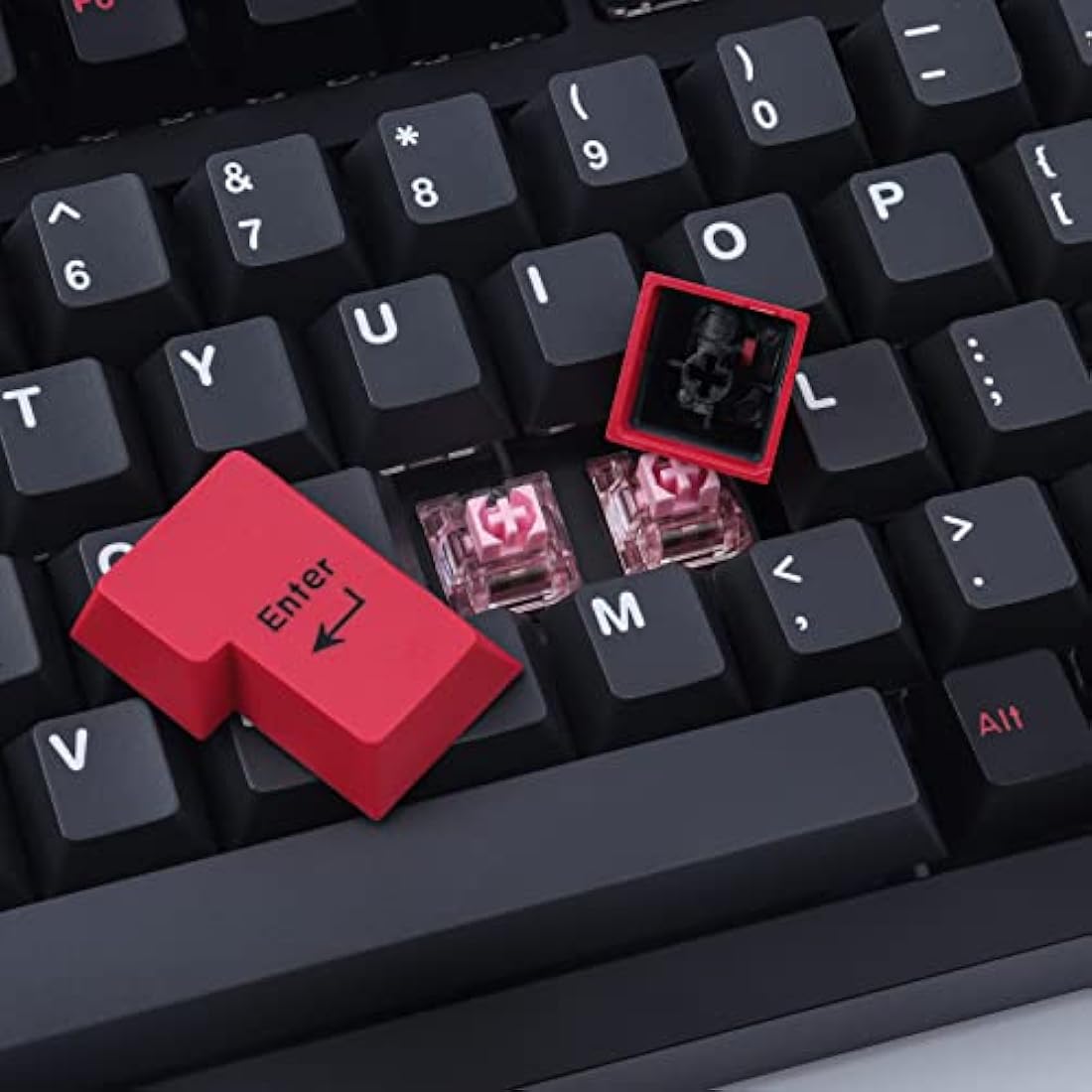 Evil Dolch Keycaps Double Shot 170 Keys Cherry Profile ABS Keycaps for MX Switches ISO/ANSI Layout Mechanical Keyboard