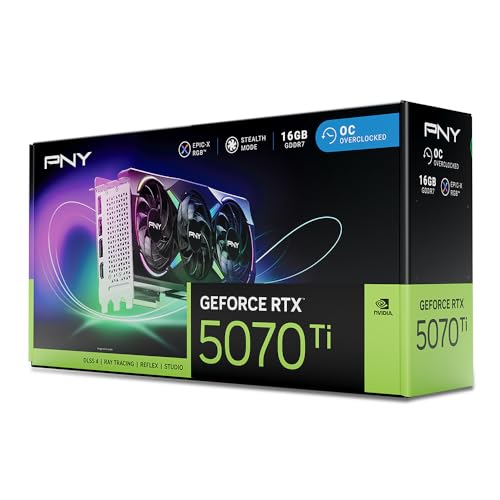 PNY GEFORCE RTX™ 5060 Ti 8GB ARGB Overclocked Triple Fan DLSS 4