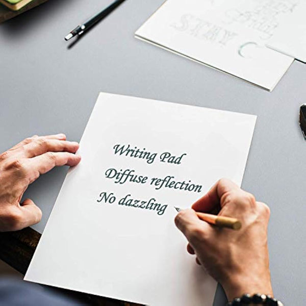 Desk Pad Large, DOBAOJIA Desk Mat, Laptop Mat, Writing Pad, Desk Blotter, Extended Mouse Mat, Large Mouse Pad for Office/Home, PU Leather Waterproof +Suede Non-Slip 27.5" X 13.8" (Grey)