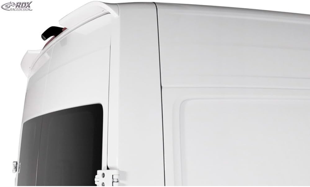 RDX Racedesign Roof spoiler compatible with Volkswagen Crafter (H2) & MAN TGE (H2) 2017- (with 2 barn doors) (PU)
