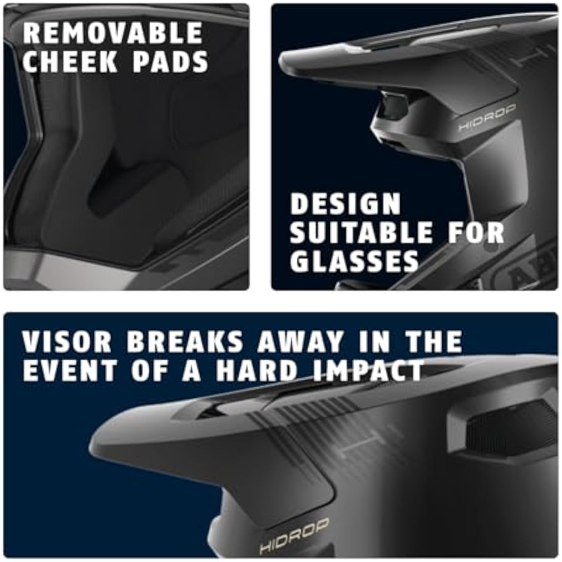 ABUS Downhill Bicycle Helmet HiDrop - Full-face Helmet with ABS Outer Shell for MTB Trails