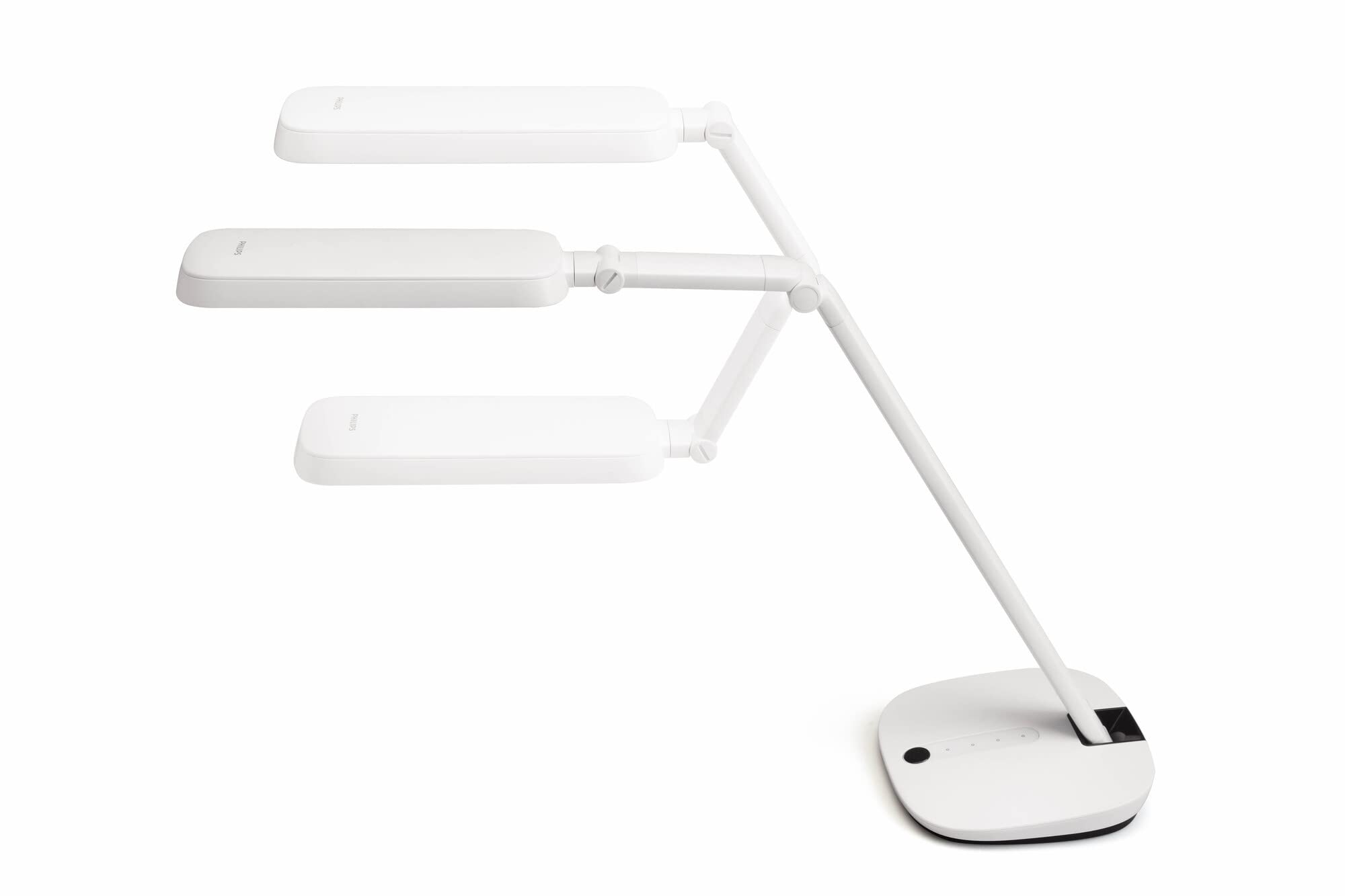 Philips LED RobotPlus Desk Lamp 14W Light [Cool White - White] for Home Indoor Lighting, Reading, Study, Office and Work.