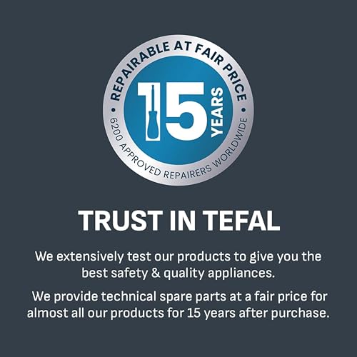 Tefal Access Steam+ Handheld Clothes Steamer, 1600W, 26 g/min Steam, No Ironing Board Needed, 2 Steam Levels, Sanitising Steam, Black & Rose Gold, DT8103