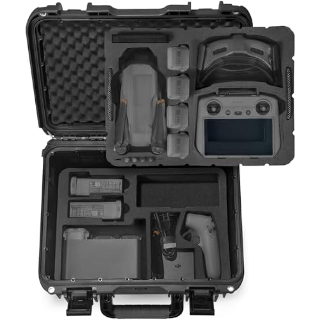 LEKUFEE Waterproof Hard Case Compatible with DJI Air 3S/DJI Air 3/DJI RC2/DJI RC N3/RC N2/DJI Goggles 3/ Goggles 2/Goggles Integra/DJI RC Motion 3/RC Motion 2 and Accessories(Case Only)