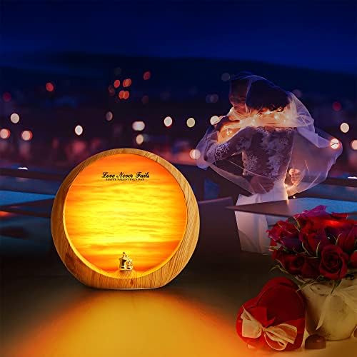 mamre Golden Sunset Lamp Home Decorations Table Lamp Gifts for Wedding Anniversary Valentine's Day Mother's Day Birthday