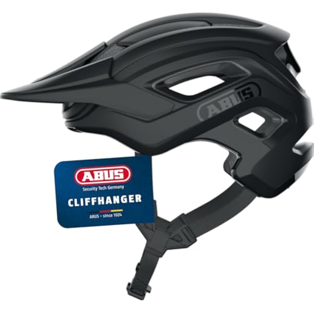ABUS CliffHanger MTB helmet - bike helmet for demanding trails - with large ventilation openings & TriVider strap system - for men and women