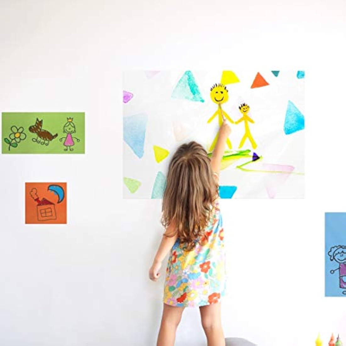 Electrostatic self-Adhesive Sticky Notes – Place it Everywhere: Stick to Any Surface Without Glue – Visualize Your Ideas, Move, Reorder – by innox Notes - Assorted Colours, 20x10cm, 500 Sheets