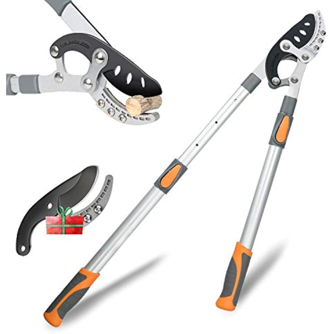 AIRAJ 70-103cm Anvil Lopper, Loppers Heavy Duty Telescopic, SK-5 Sharp Steel Blade, can Trim Tough Branches and Hedges Over 5cm,Ideal Loppers for Gardening, Light Duty Garden Loppers