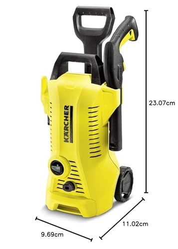 Kärcher K 2 Power Control Home pressure washer, pressure: max. 110 bar, flow rate: 360 l/h, area: 20 m²/h, water filter, weight: 4.0 kg, high-pressure gun, dirt blaster, spray lance, Home Kit