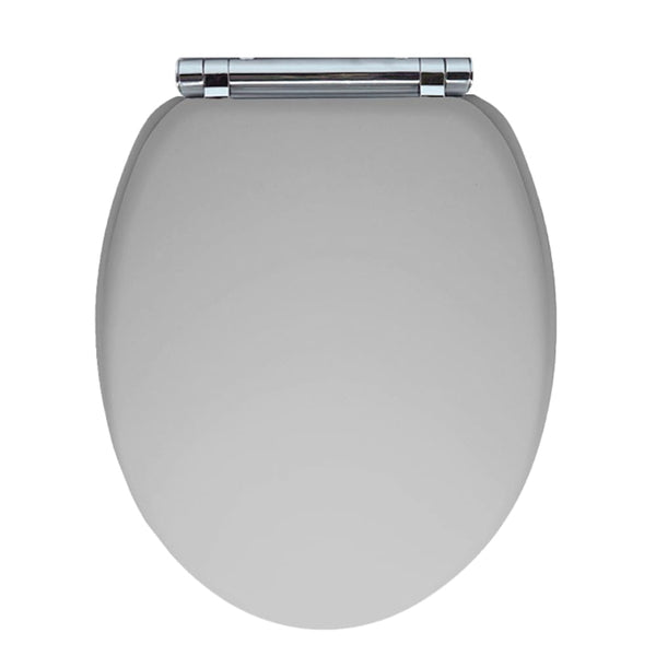 AQUALONA® Luxury Soft Close Toilet Seat - Moulded Wood - Stainless Steel Slow Close Hinges - Click, Lift & Clean Technology (Bamboo Toilet Seat)