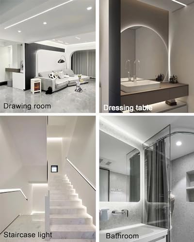 TOPAI 10M COB LED Strip Daylight White Waterproof, 24V LED Strip Lights 5000K, Outdoor IP65, CRI>93 Super Bright 7000Lm, 384LEDs/M Dotless Uniform LED Tape for Room Cabinet Home DIY Lighting Projects