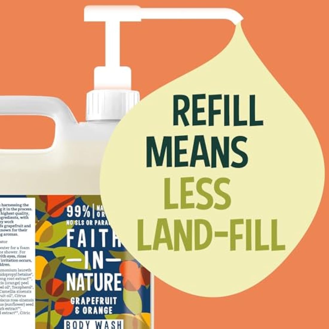 Faith In Nature Natural Fragrance Free Conditioner, Sensitive, Vegan & Cruelty Free, No SLS or Parabens, For All Hair Type, 5L Refill Pack