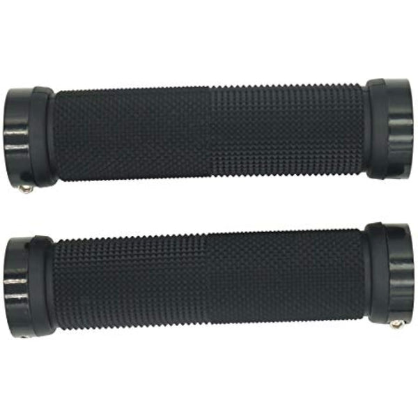 PLATT Bike Handlebar Grips with Aluminum Lock Non-Slip Rubber Bicycle Handle Grip for MTB/BMX