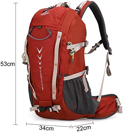 Aoking,Hiking backpack,detachable airflow mesh board,waterproof,SOS whistle,with rain cover