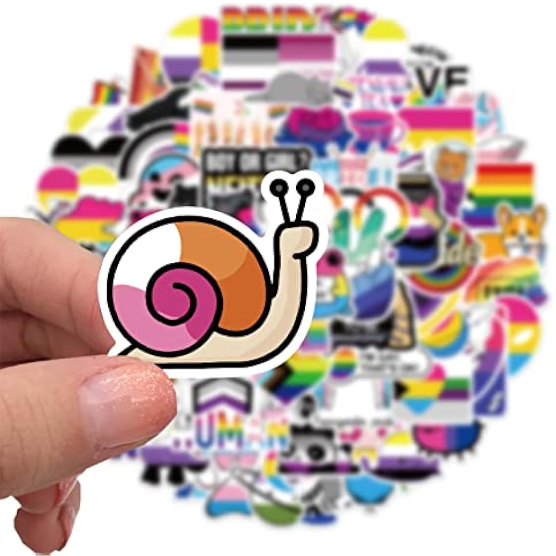 100PCS Gay Love Stickers,Gift for Children Teens Adults Kids,Waterproof Gay Pride Stickers for Laptop Scrapbook Water Bottle,VSCO Pride Stickers for Skateboard Journal Wall Car Bicycle