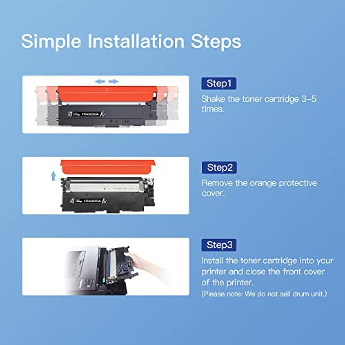 GPC Image 117A Toner Cartridges Replacement for HP 117A W2070A W2071A W2072A W2073A Compatible with Color Laser 150a 150nw 150w MFP 178nwg 179fwg 178nw 179fnw (Black Cyan Magenta Yellow, 4-Pack)