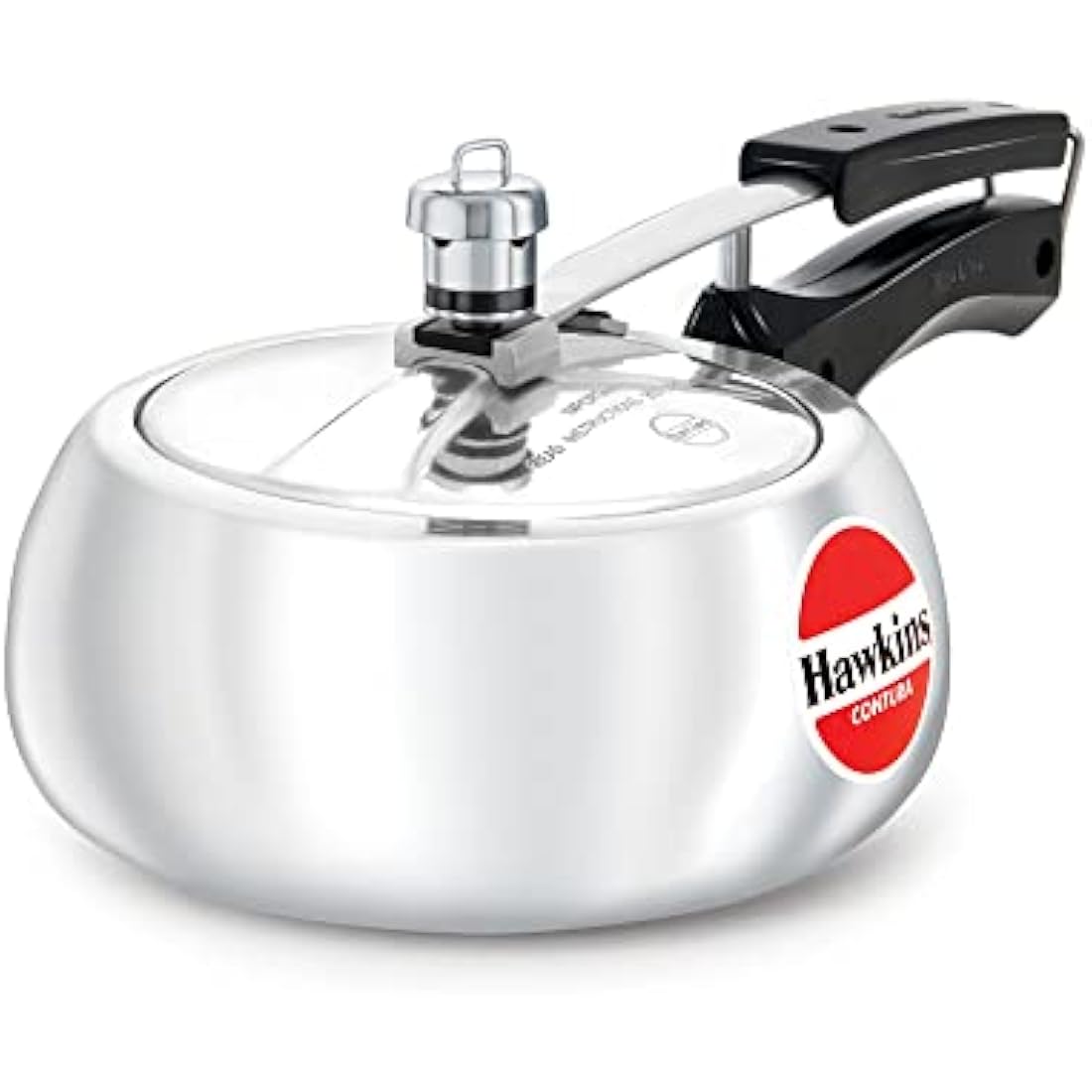 Hawkins Contura 2 Litre Pressure Cooker, Handi Cooker, Silver (HC20)
